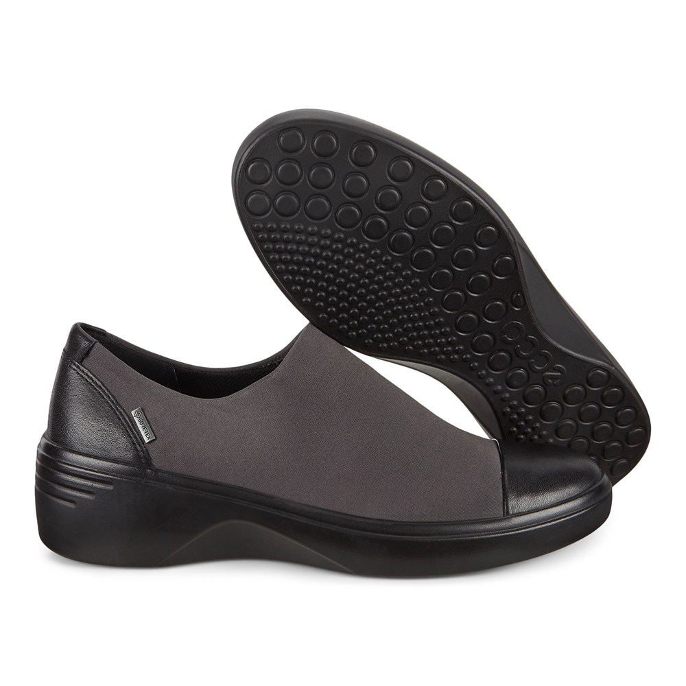 Slip On Mujer - ECCO Soft 7 Wedge - Negros - IPV397846